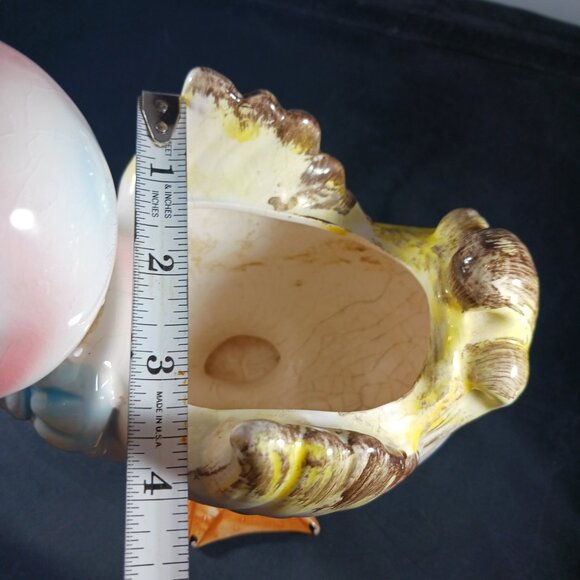 Vintage Relpo Samson 1957  Large Duckling Chicken Planter Vase - Picture 10 of 12